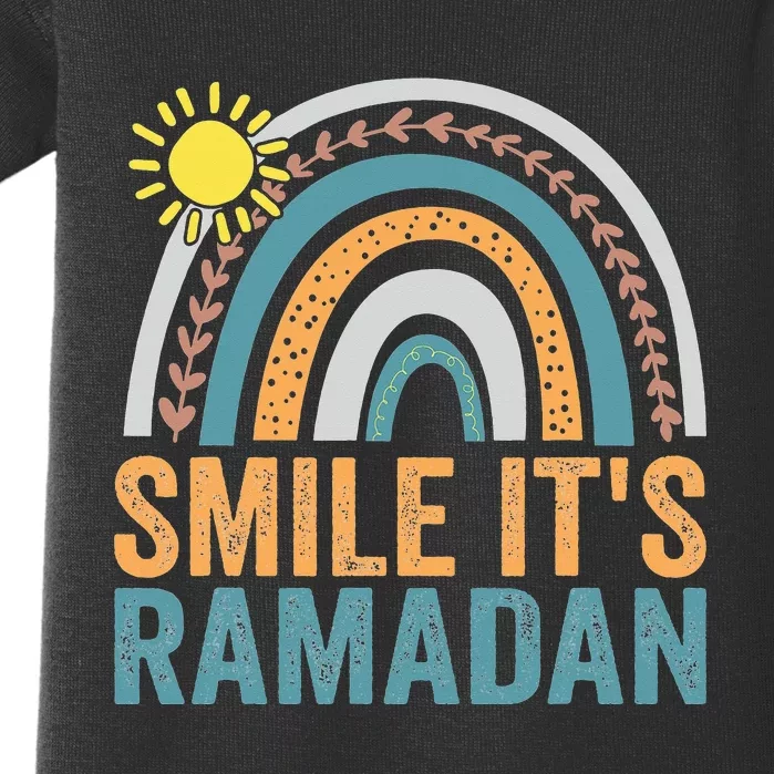 Smile its Ramadan for Muslim  Islamic Fasting Baby Bodysuit