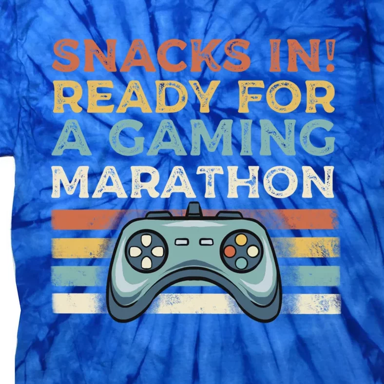 Snacks In Ready For A Gaming Marathon Cute Gift Tie-Dye T-Shirt