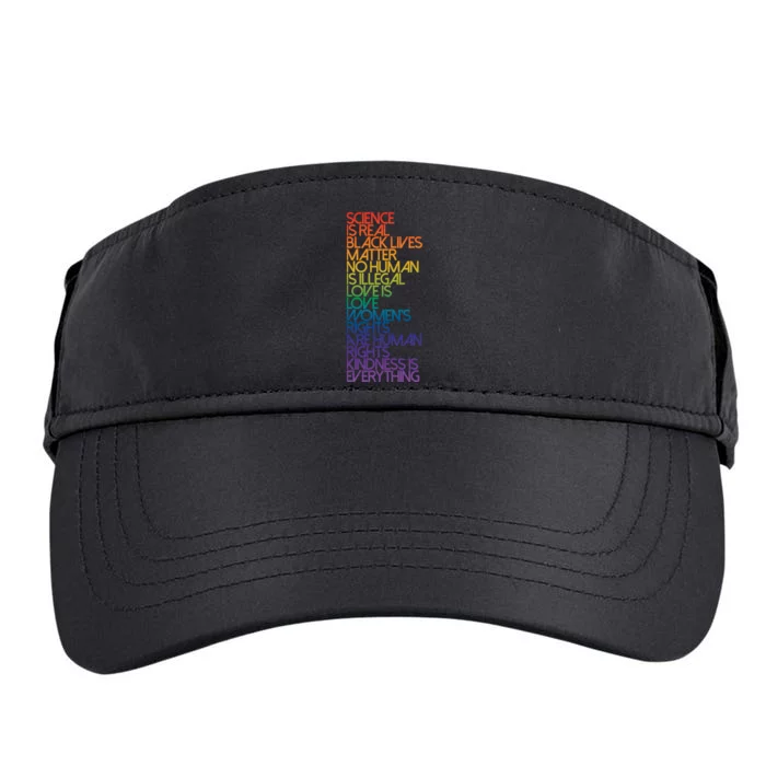 Science Is Real Black Lives Matter Adult Drive Performance Visor