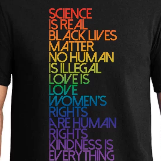 Science Is Real Black Lives Matter Pajama Set