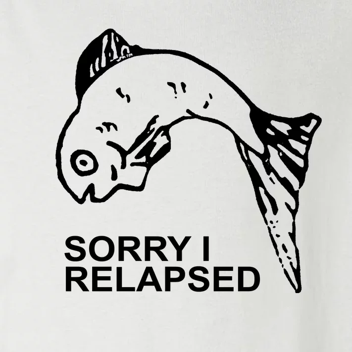 Sorry I Relapsed Funny Fish Fishing Toddler Long Sleeve Shirt