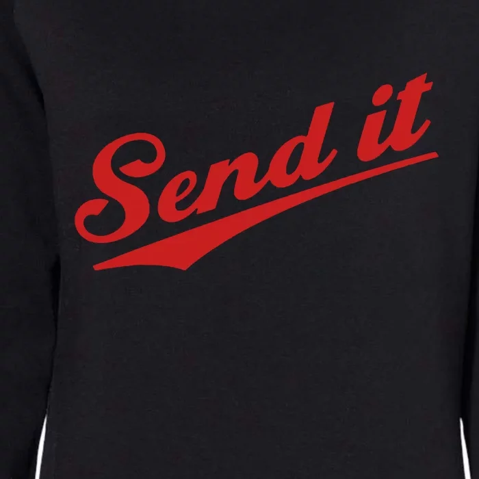 Sent It Red Logo Womens California Wash Sweatshirt