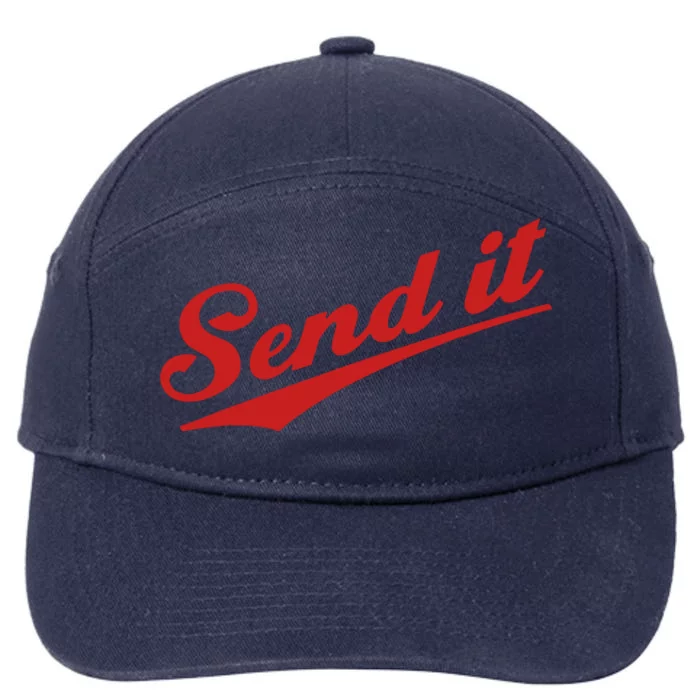 Sent It Red Logo 7-Panel Snapback Hat