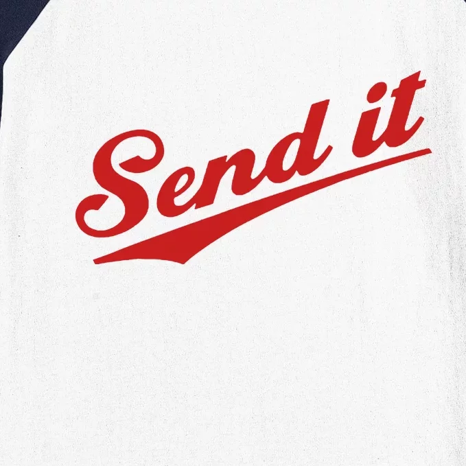 Sent It Red Logo Baseball Sleeve Shirt