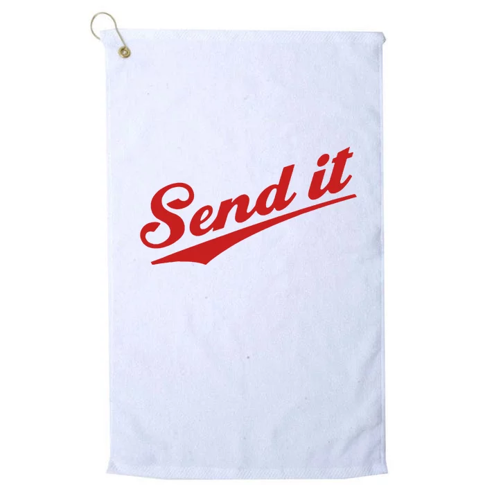 Sent It Red Logo Platinum Collection Golf Towel