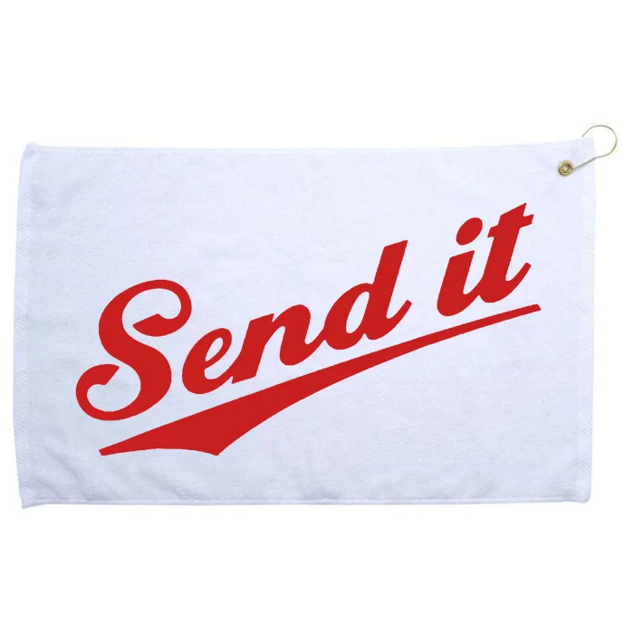 Sent It Red Logo Grommeted Golf Towel