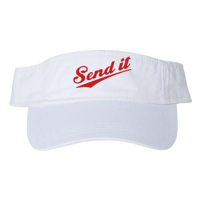 Sent It Red Logo Valucap Bio-Washed Visor