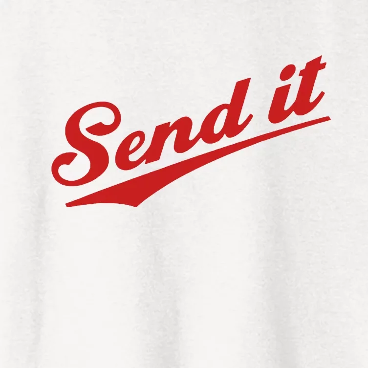 Sent It Red Logo Women's Crop Top Tee