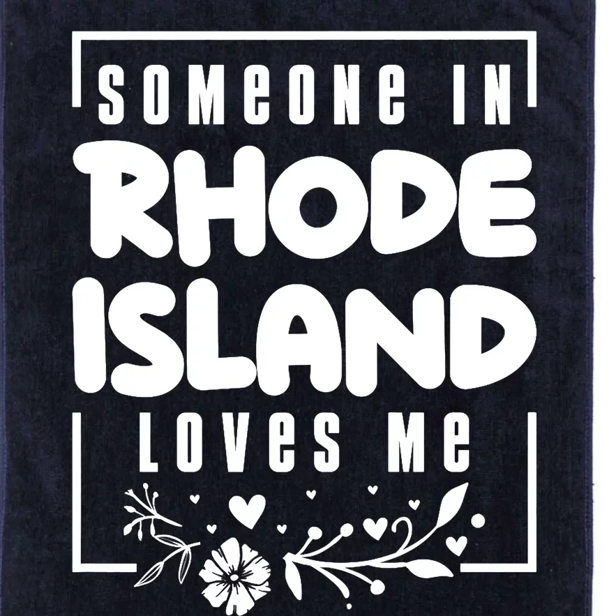 Someone In Rhode Island Loves Me Premium Platinum Collection Golf Towel