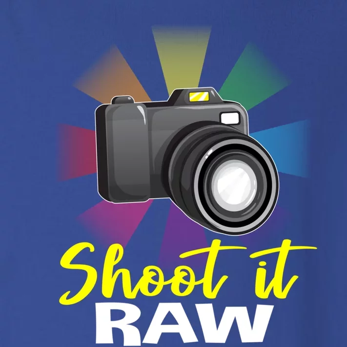 Shoot It Raw Photographer Joke Camera Photographing Funny Gift Toddler Long Sleeve Shirt