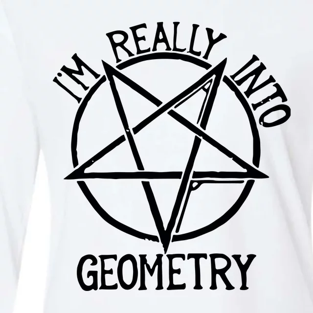 Star I’M Really Into Geometry Womens Cotton Relaxed Long Sleeve T-Shirt