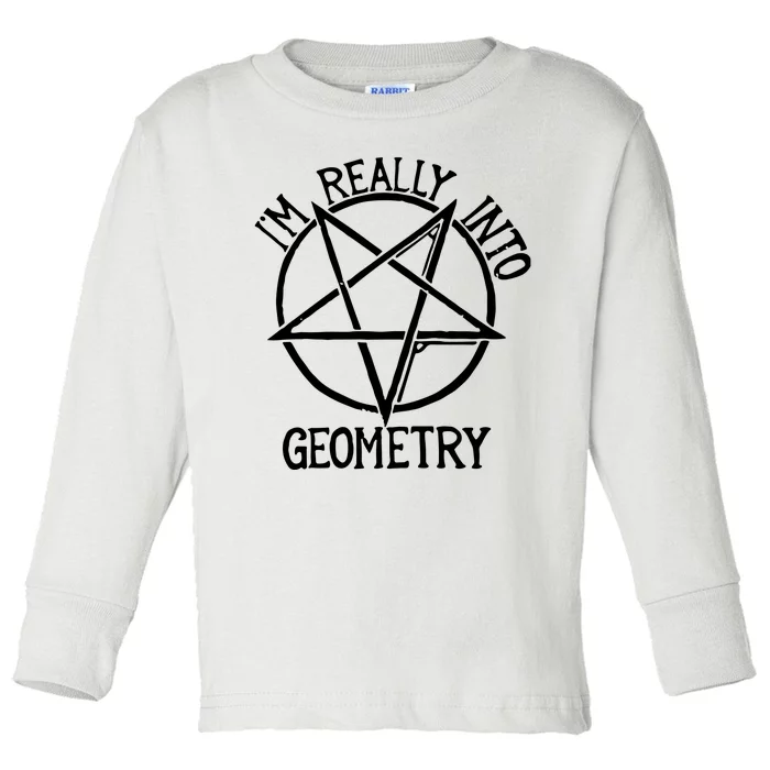 Star I’M Really Into Geometry Toddler Long Sleeve Shirt