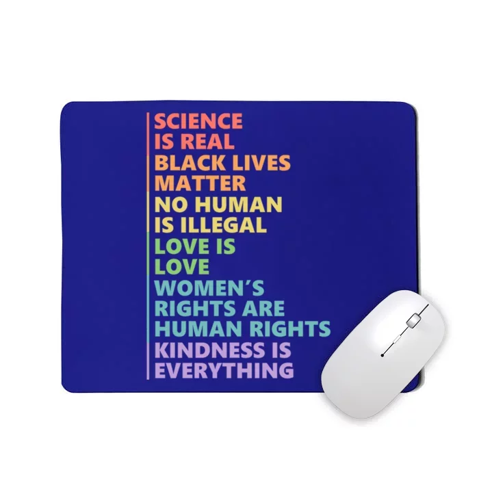 Science Is Real Black Lives Matter Rainbow Lgbt Pride Blm Gift Mousepad