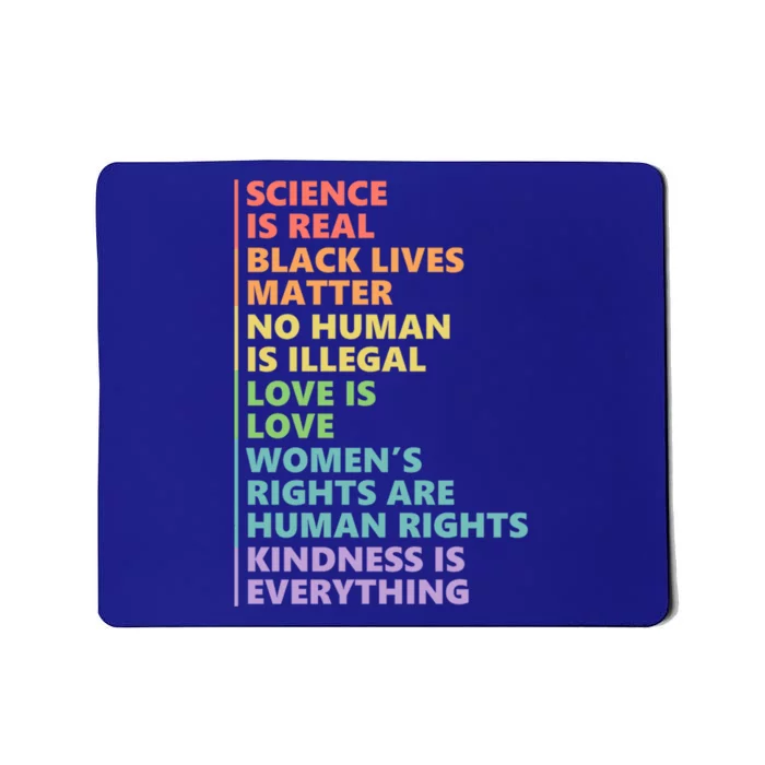 Science Is Real Black Lives Matter Rainbow Lgbt Pride Blm Gift Mousepad