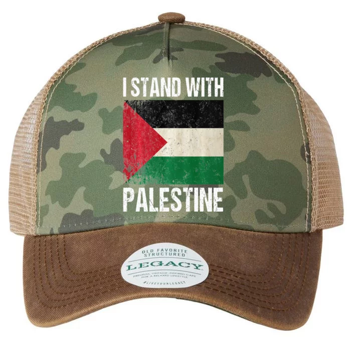 support i stand with palestine free palestine flag arabic Legacy Tie Dye Trucker Hat