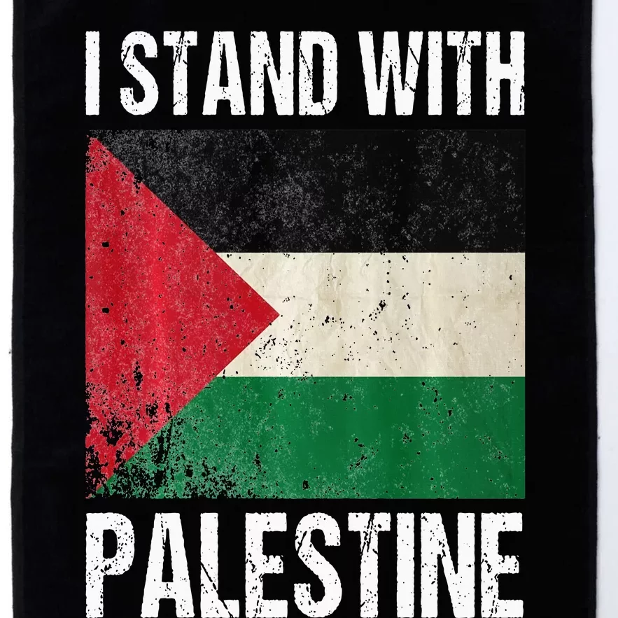 support i stand with palestine free palestine flag arabic Platinum Collection Golf Towel