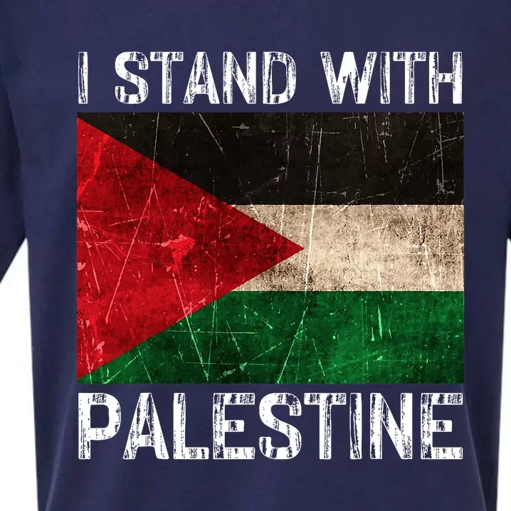 Support I Stand With Palestine Free Palestine Flag Arabic Sueded Cloud Jersey T-Shirt