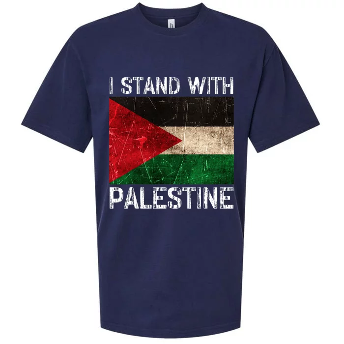 Support I Stand With Palestine Free Palestine Flag Arabic Sueded Cloud Jersey T-Shirt