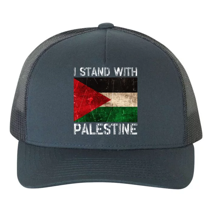 Support I Stand With Palestine Free Palestine Flag Yupoong Adult 5-Panel Trucker Hat