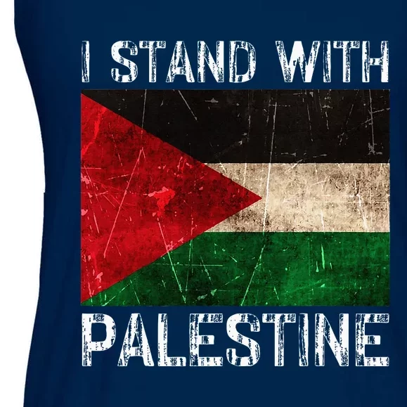 Support I Stand With Palestine Free Palestine Flag Ladies Essential Flowy Tank