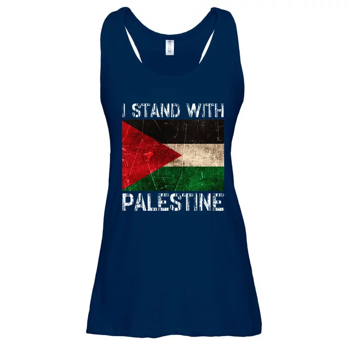 Support I Stand With Palestine Free Palestine Flag Ladies Essential Flowy Tank