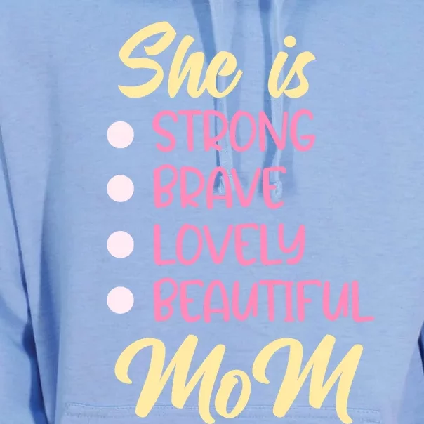 She Is Strong Mom T Unisex Surf Hoodie