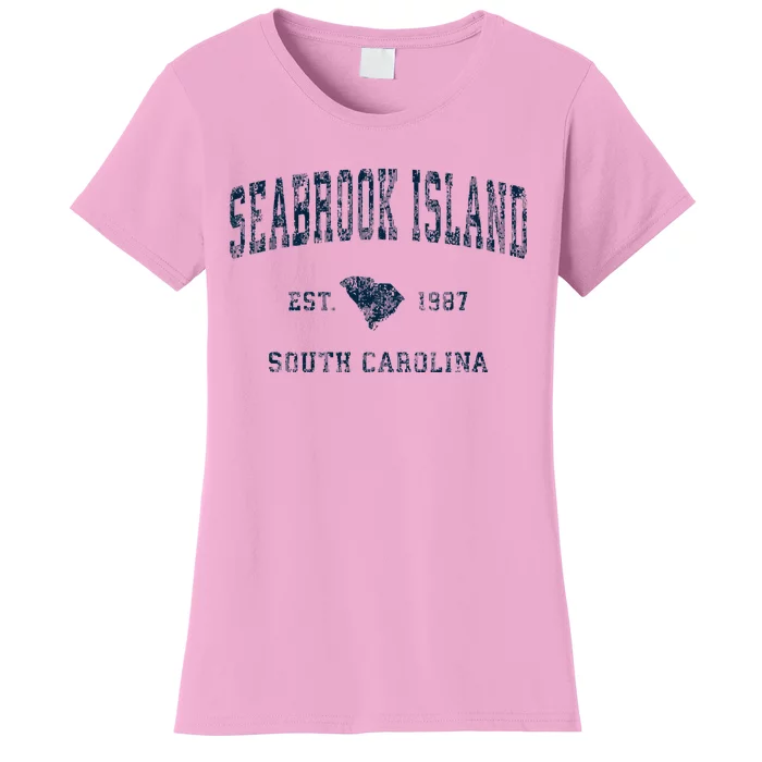 Seabrook Island South Carolina Sc Vintage Sports Women's T-Shirt