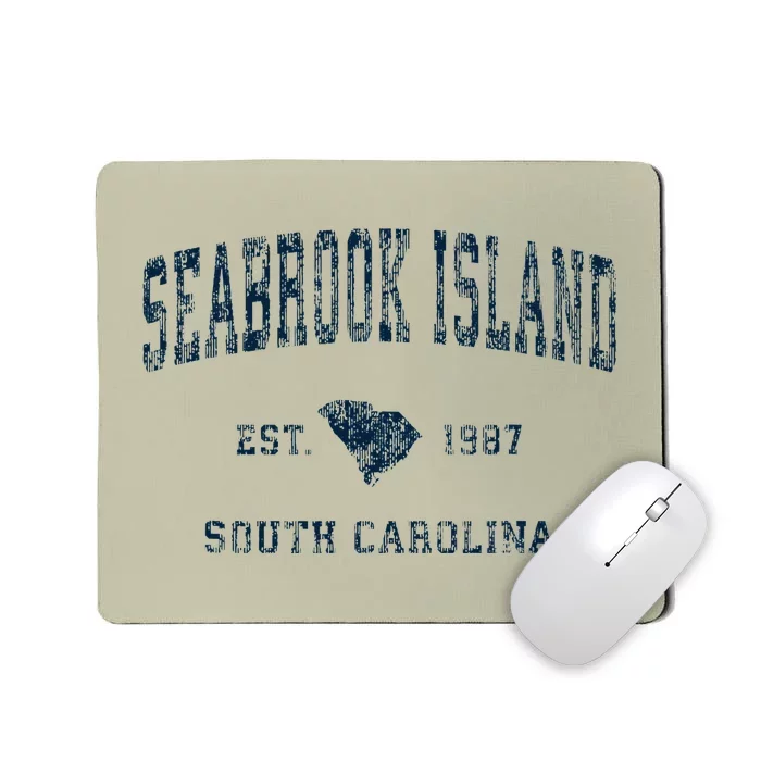 Seabrook Island South Carolina Sc Vintage Sports Mousepad