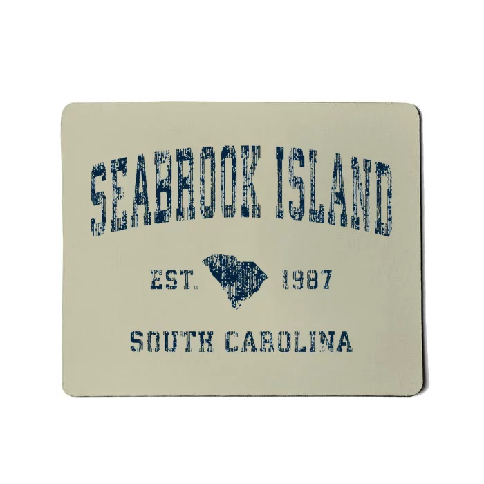 Seabrook Island South Carolina Sc Vintage Sports Mousepad