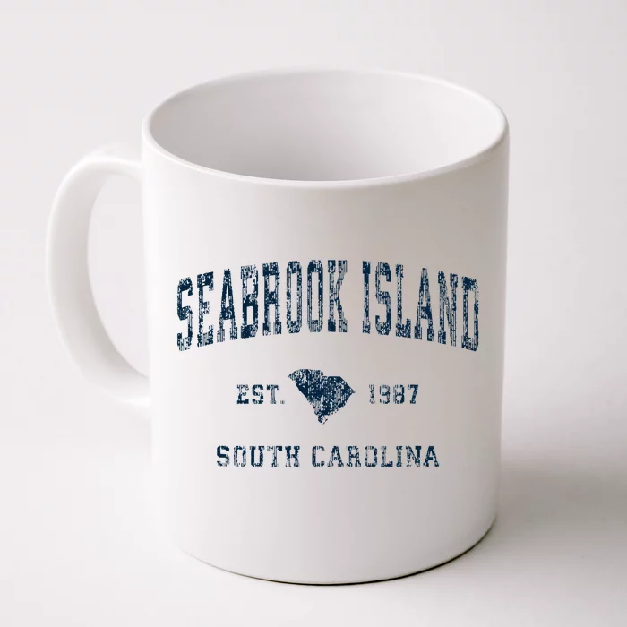 Seabrook Island South Carolina Sc Vintage Sports Front & Back Coffee Mug