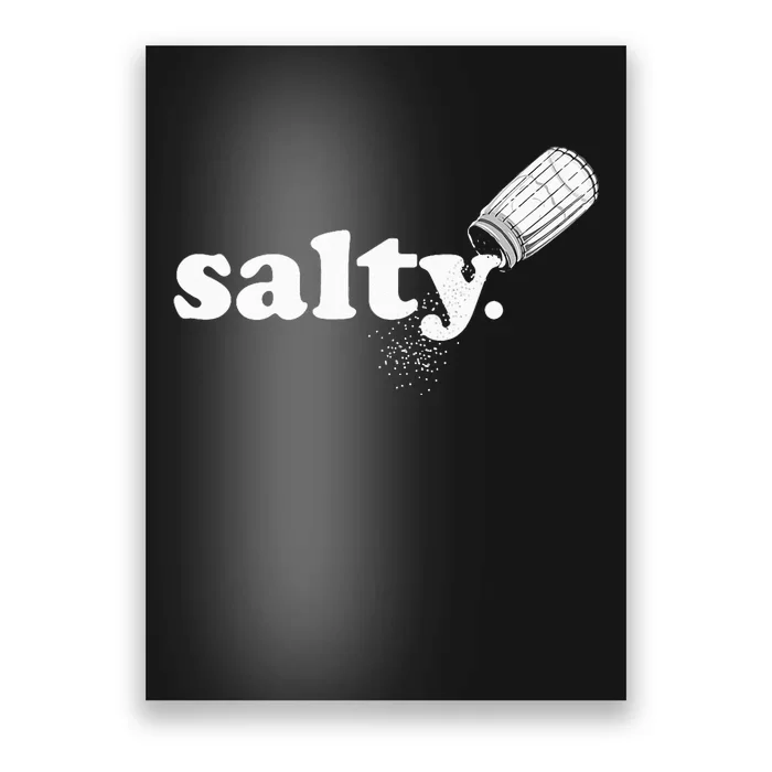 Salty Ironic Sarcastic Cool Funny Gamer Chef Trendy Poster