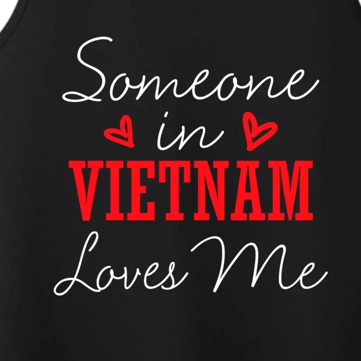 Someone In Switzerland Loves Me Relationship Couple Great Gift Performance Tank