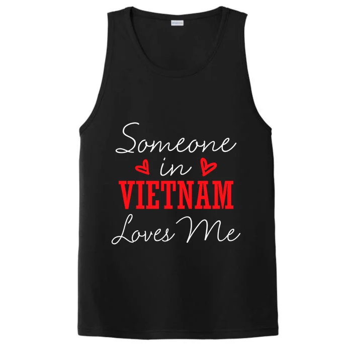 Someone In Switzerland Loves Me Relationship Couple Great Gift Performance Tank