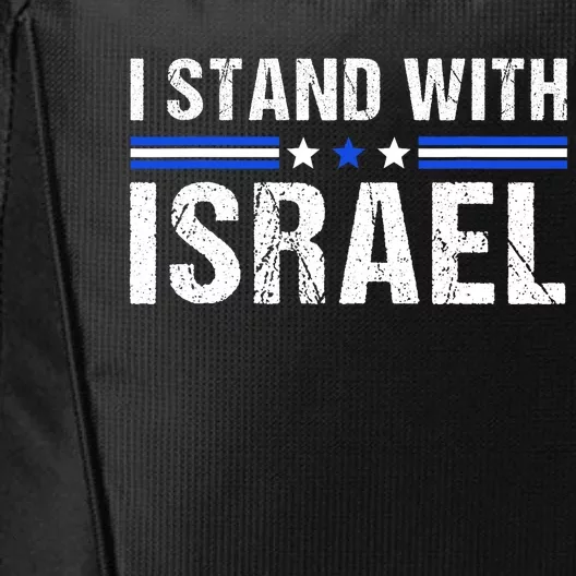 Support I Stand With Israel Jewish Heritage Israeli Flag City Backpack