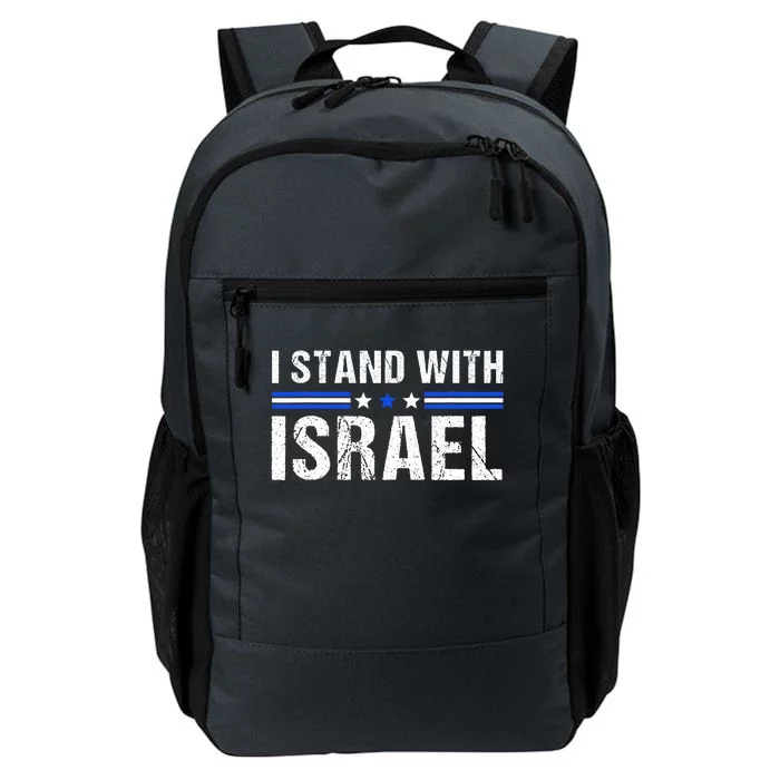 Support I Stand With Israel Jewish Heritage Israeli Flag Daily Commute Backpack