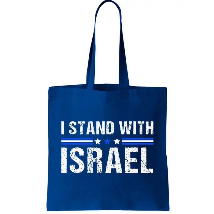 Support I Stand With Israel Jewish Heritage Israeli Flag Tote Bag