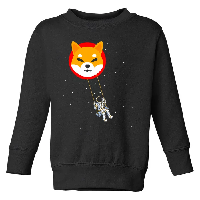 Shiba Inu Swing Army Cryptocurrency Token Doge Toddler Sweatshirt