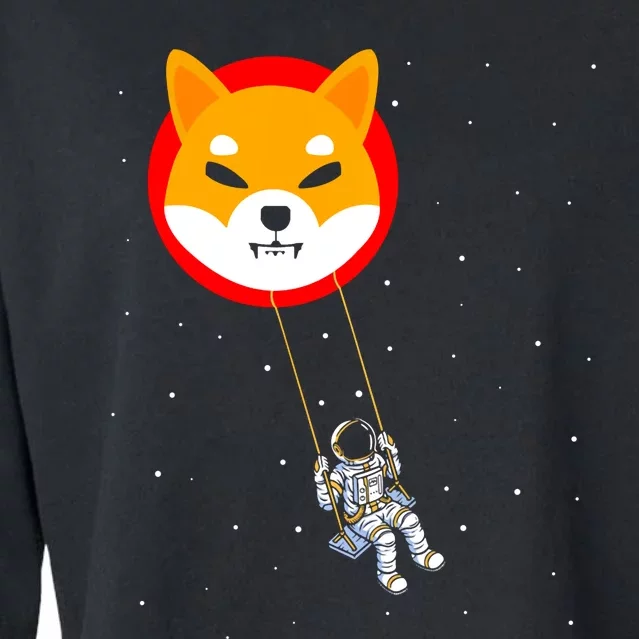 Shiba Inu Swing Army Cryptocurrency Token Doge Cropped Pullover Crew