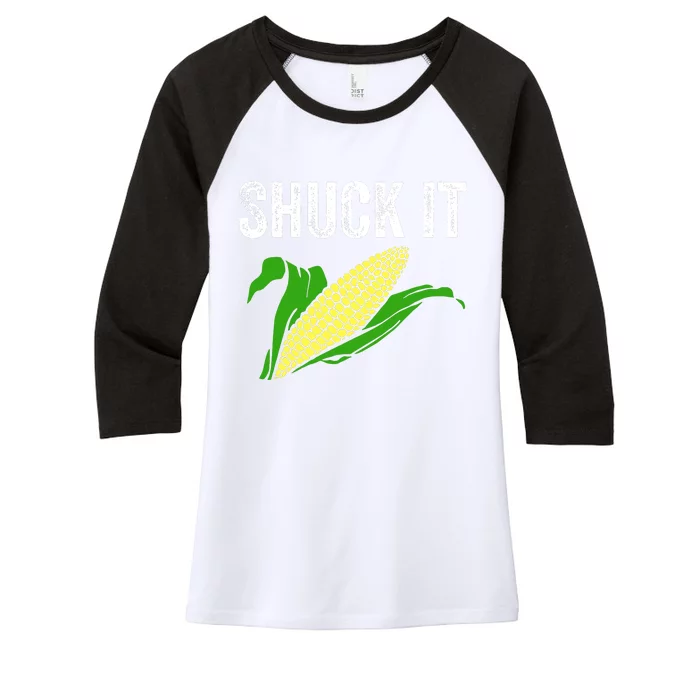 Shuck It Women's Tri-Blend 3/4-Sleeve Raglan Shirt