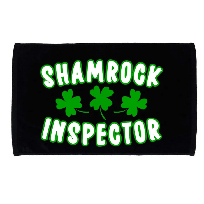 Shamrock Inspector St Patricks Day Microfiber Hand Towel