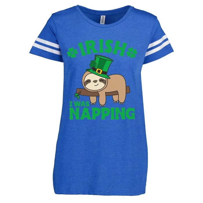 Sloth Ireland Saint Patricks Day Irish I What Napping Enza Ladies Jersey Football T-Shirt