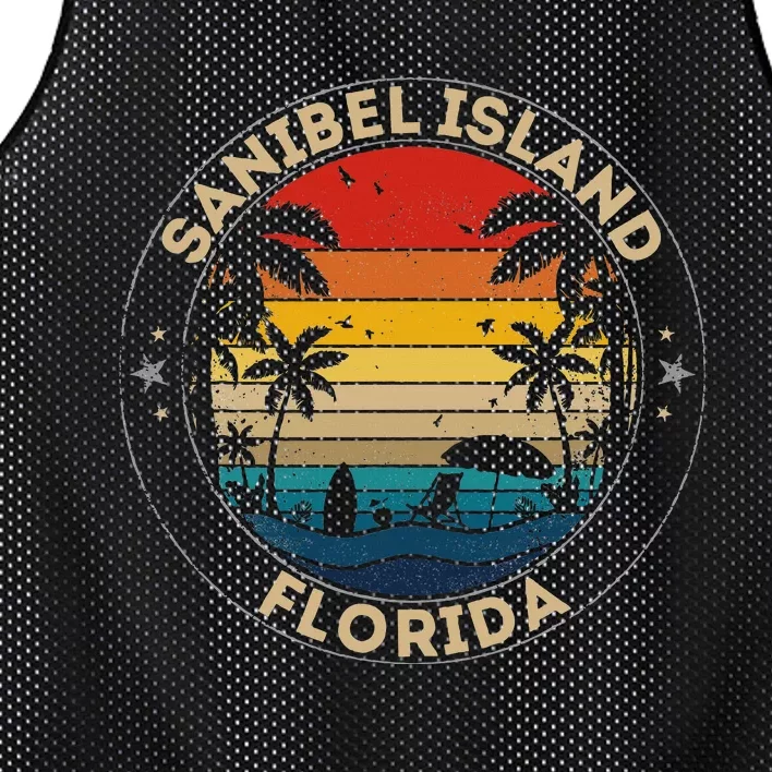 Sanibel Island Souvenir Florida Reminder Mesh Reversible Basketball Jersey Tank