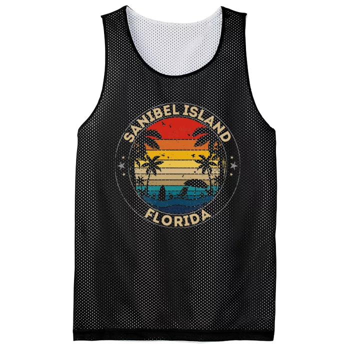 Sanibel Island Souvenir Florida Reminder Mesh Reversible Basketball Jersey Tank