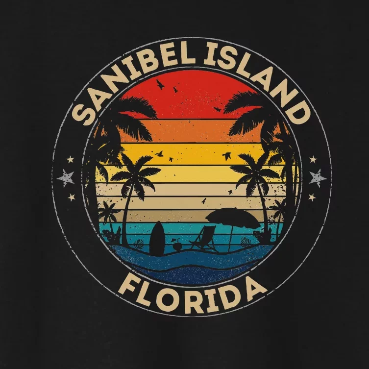 Sanibel Island Souvenir Florida Reminder Women's Crop Top Tee