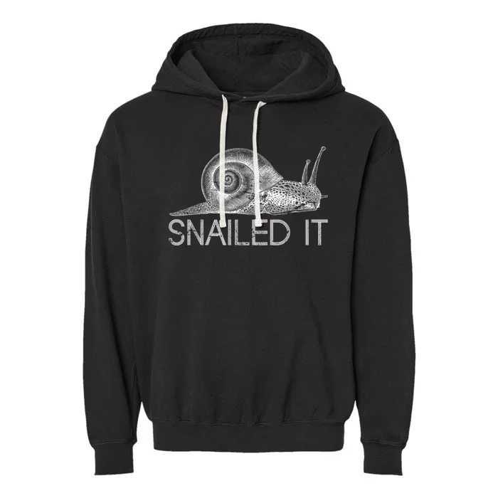 Snailed It Snail Garment-Dyed Fleece Hoodie