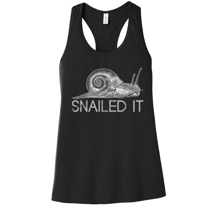 Snailed It Snail Women's Racerback Tank