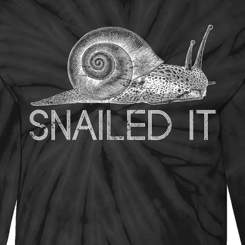 Snailed It Snail Tie-Dye Long Sleeve Shirt