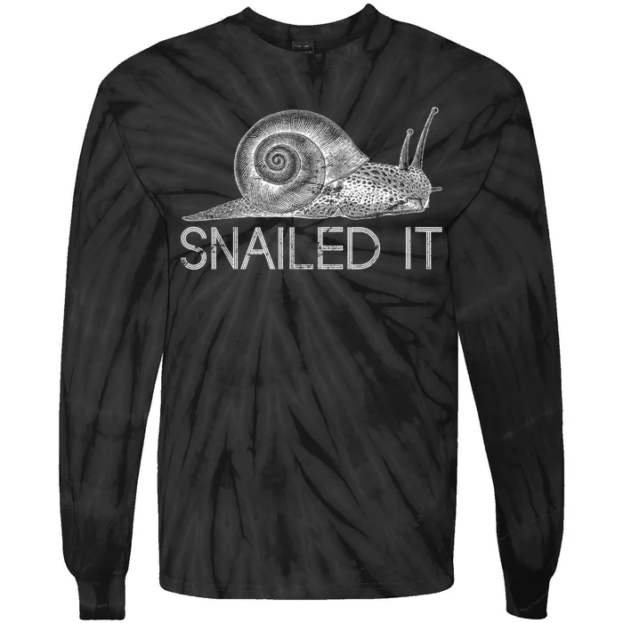 Snailed It Snail Tie-Dye Long Sleeve Shirt