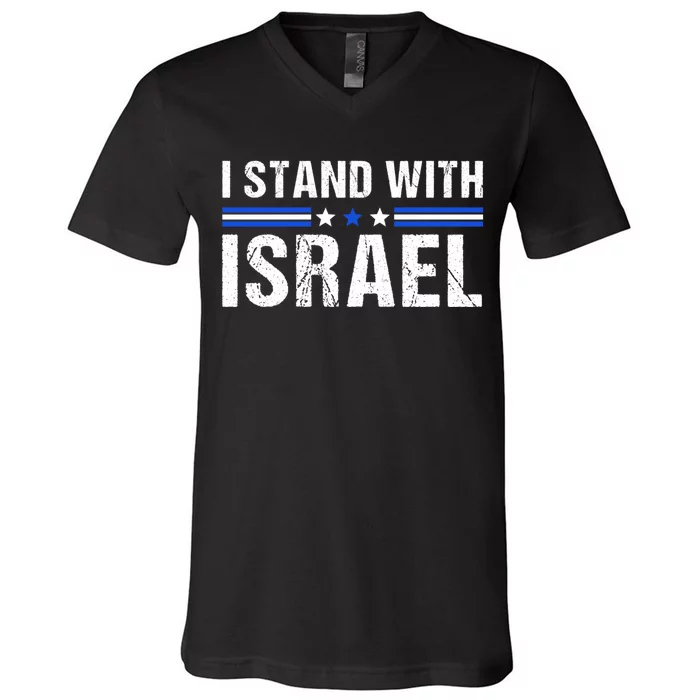 Support I Stand With Israel V-Neck T-Shirt