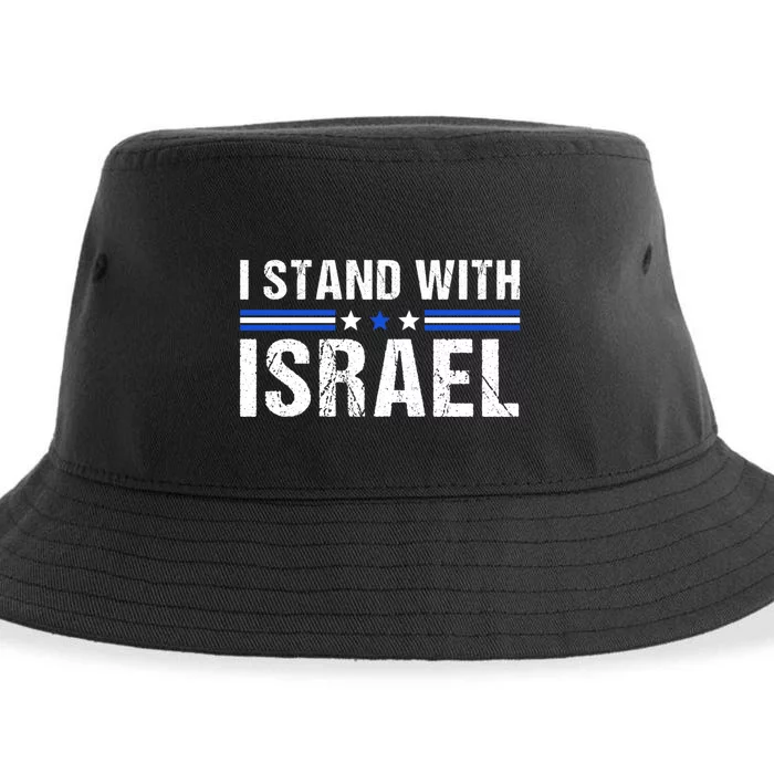 Support I Stand With Israel Sustainable Bucket Hat